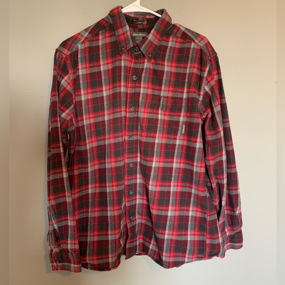 Eddie Bauer Plaid Button Down